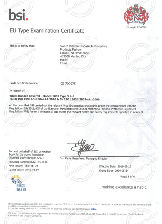 Type 5+6-Module B證書(shū) - CE70075 (SMS Type 5+6)